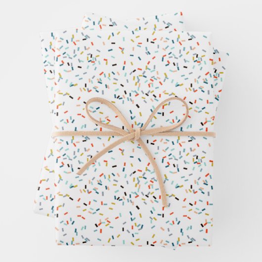 Kleurrijke Confetti Herfst Pattern Inpakpapier Vel (In situ)