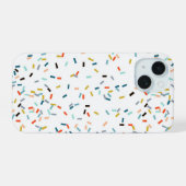 Kleurrijke Confetti Herfst Pattern iPhone 15 Case (Achterkant horizontaal)
