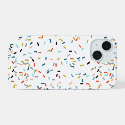 Kleurrijke Confetti Herfst Pattern iPhone 15 Case (Achterkant horizontaal)