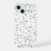 Kleurrijke Confetti Herfst Pattern iPhone 15 Case (Achterkant)