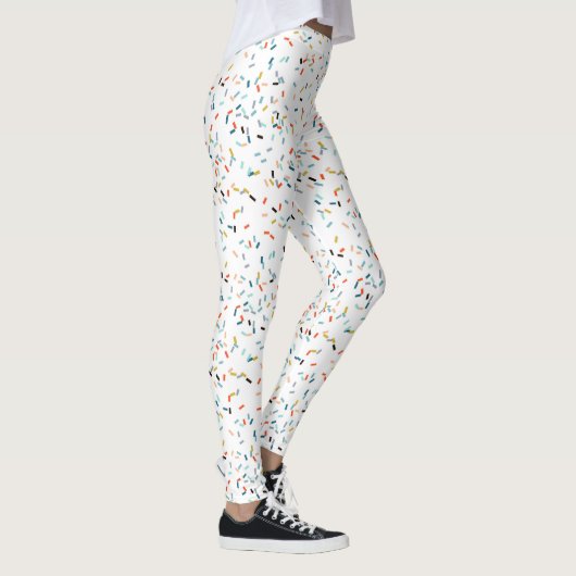 Kleurrijke Confetti Herfst Pattern Leggings (Rechts)