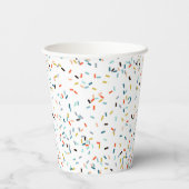 Kleurrijke Confetti Herfst Pattern Papieren Bekers (Achterkant)