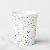 Kleurrijke Confetti Herfst Pattern Papieren Bekers (Links)