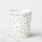 Kleurrijke Confetti Herfst Pattern Papieren Bekers (Rechts)