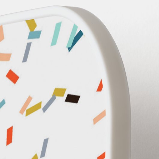 Kleurrijke Confetti Herfst Pattern Pickleball Paddle (Links Detail)