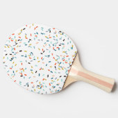 Kleurrijke Confetti Herfst Pattern Tafeltennisbatje (Zijkant)