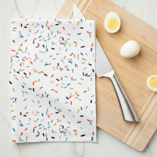 Kleurrijke Confetti Herfst Pattern Theedoek (Quarter Fold)