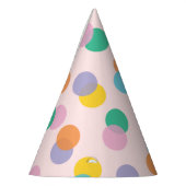 Kleurrijke Confetti Kinder Feesthoedjes (Links)