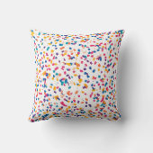 Kleurrijke Confetti Kinder Sierkussen (Achterkant)
