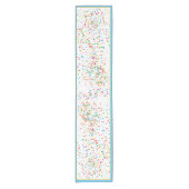 Kleurrijke confetti korte tafelloper (Voorkant)