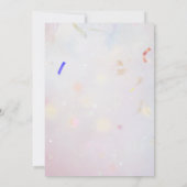 Kleurrijke Confetti Masquerade Party Verjaardag Kaart (Achterkant)