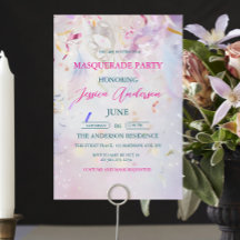 Kleurrijke Confetti Masquerade Party Verjaardag