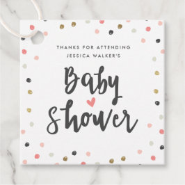 Kleurrijke Confetti Meisje Baby Shower Bedankt Bedankjes Labels