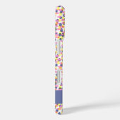 Kleurrijke Confetti Patroon Blauw Gepersonaliseerd Case-Mate iPhone Case (Achterkant / Rechts)