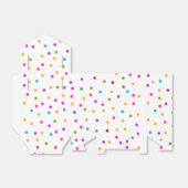 Kleurrijke confetti patroon geschenkzak bedankdoosjes (Uitgevouwen)