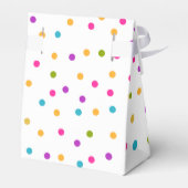 Kleurrijke confetti patroon geschenkzak bedankdoosjes (Achterkant)