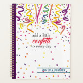 Kleurrijke Confetti Planner (Voorkant)
