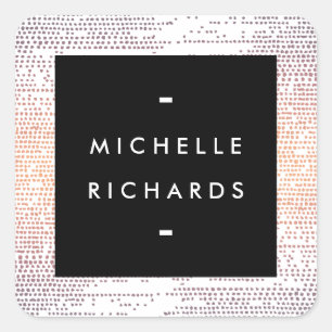 Kleurrijke Confetti regenpatroon Modern Vierkante Sticker