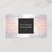 Kleurrijke Confetti regenpatroon Modern Visitekaartje (Voorkant)