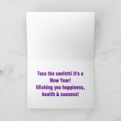 Kleurrijke Confetti - Speciale aandacht Feestdagen Kaart (Binnen)