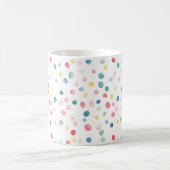 Kleurrijke Confetti Stippen Koffiemok (Center)
