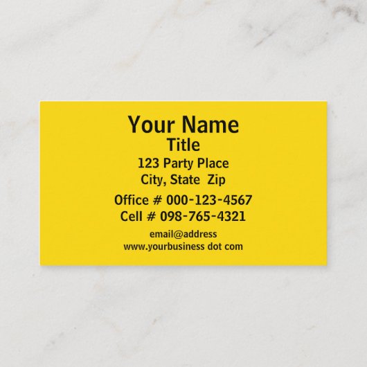 Kleurrijke Confetti toss over Oranje gebeurtenispl Visitekaartje (Achterkant)