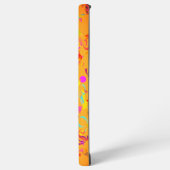 Kleurrijke Confetti toss over Oranje persoonlijk Samsung Galaxy Hoesje (Linkerkant)