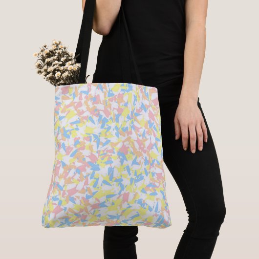 Kleurrijke Confetti Tote Bag (Dichtbij)