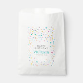 Kleurrijke Confetti Verjaardagsfeestgunsten Bedankzakje (Voorkant)