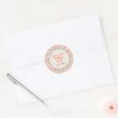 Kleurrijke Confetti Verjaardagsronde Sticker (Envelop)