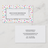 Kleurrijke Confetti | Visitekaartjes (Voorkant / Achterkant)