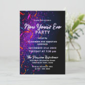 Kleurrijke Confettislierten Nieuwjaarsfeest Party Kaart (Staand voorkant)