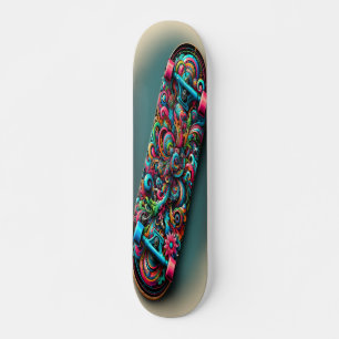 "Kleurrijke Confluence" Persoonlijk Skateboard