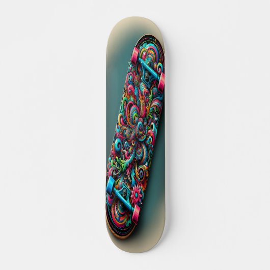 "Kleurrijke Confluence" Persoonlijk Skateboard (Voorkant)