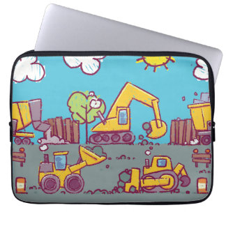 Kleurrijke constructie Voertuigen Laptop Mouw Sleeve