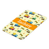 Kleurrijke constructie voertuigen patroon voor jon magneet (Linkerzijde)