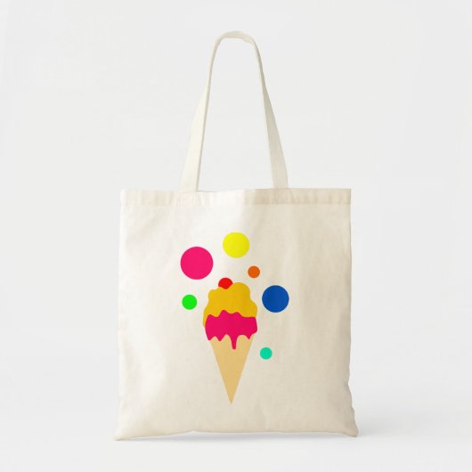 kleurrijke consumptie tote bag (Voorkant)