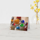 Kleurrijke Controlelampen Notecard Kaart (Gele Bloem)