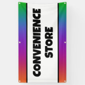 Kleurrijke Convenience Store-banner Spandoek (Verticaal)