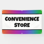 Kleurrijke Convenience Store-banner Spandoek (Horizontaal)
