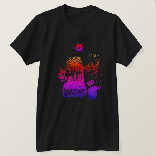 Kleurrijke Cool Abstract T-shirt (Design voorkant)