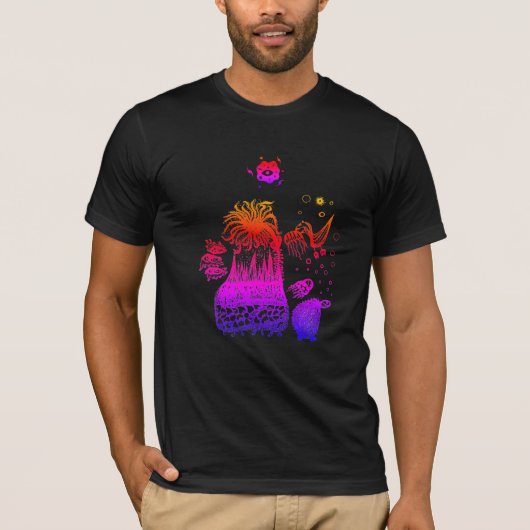 Kleurrijke Cool Abstract T-shirt (Voorkant)