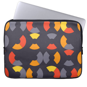 Kleurrijke, coole, trendmatige, moderne, cirkelvor laptop sleeve
