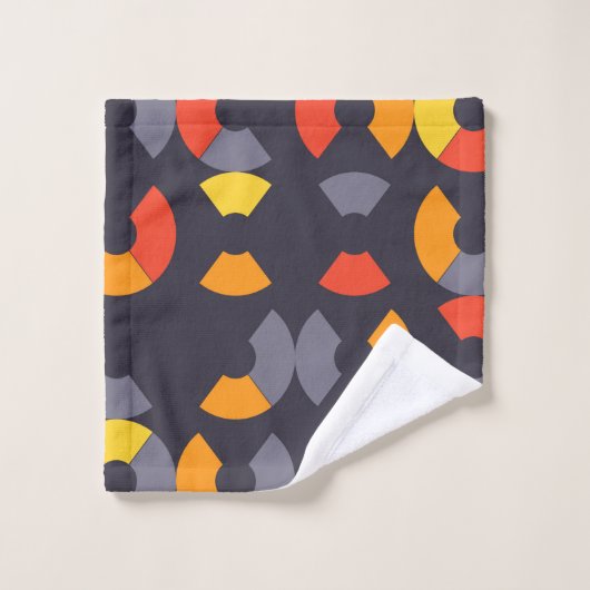 Kleurrijke, coole, trendmatige, moderne, cirkelvor washandje (Wasdoekje)