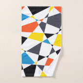 Kleurrijke, coole, trendy, moderne geometrische vo handdoek (Handdoek)