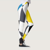 Kleurrijke, coole, trendy, moderne geometrische vo leggings (Rechts)
