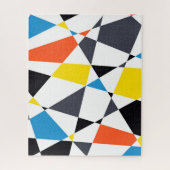 Kleurrijke, coole, trendy, moderne geometrische vo legpuzzel (Verticaal)