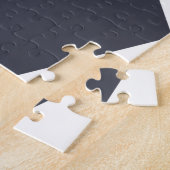 Kleurrijke, coole, trendy, moderne geometrische vo legpuzzel (Zijkant)