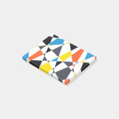 Kleurrijke, coole, trendy, moderne geometrische vo post-it® notes (Schuin)