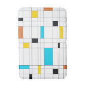 Kleurrijke, coole, trendy, moderne illustratiekuns badmat (Voorkant Verticaal)